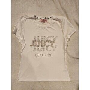 Juicy Couture White Crew Neck T-Shirt women large